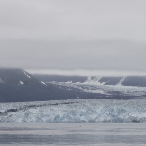 Hubbard Glacier, located near Yakutat, Alaska, is seen on Aug. 1, 2024. (AP Photo/Mark Thiessen)