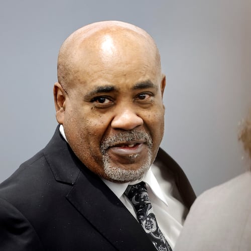 Duane Davis appears in court during his murder trial, related to the 1996 killing of rapper Tupac Shakur, in Clark County District Court at the Regional Justice Center in Las Vegas, Thursday, Aug. 20, 2026. (Steve Marcus/Pool Photo via AP)