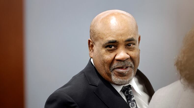 Duane Davis appears in court during his murder trial, related to the 1996 killing of rapper Tupac Shakur, in Clark County District Court at the Regional Justice Center in Las Vegas, Thursday, Aug. 20, 2026. (Steve Marcus/Pool Photo via AP)