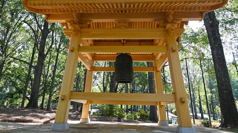 Peace Bell Tower at the Carter Center in Atlanta on Thursday, September 22, 2022. Founded in 1982 by former U.S. President Jimmy Carter and former First Lady Rosalynn Carter, the Atlanta-based Carter Center has helped to improve the quality of life for people in more than 80 countries. (Hyosub Shin / Hyosub.Shin@ajc.com)