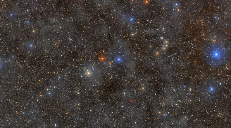 This image provided by NOIRLab shows stars in the constellation Lupus, as captured by the Vera C. Rubin Observatory. (NSF–DOE Vera C. Rubin Observatory/NOIRLab/SLAC/AURA via AP)
