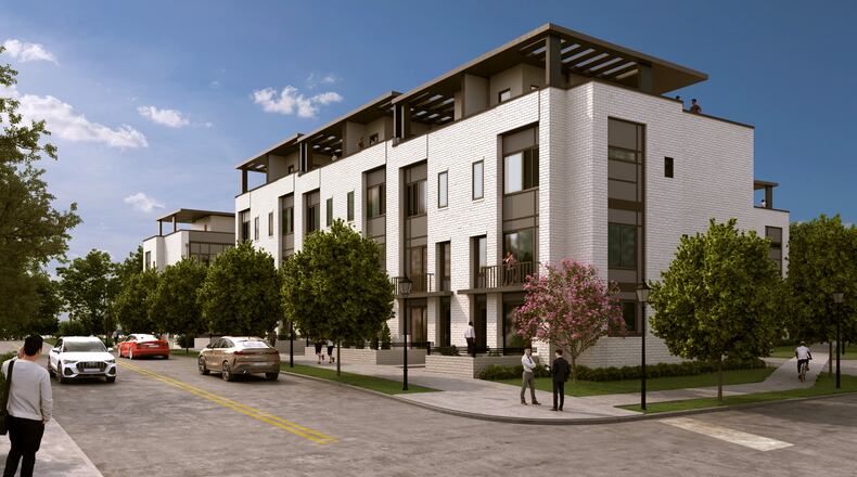 A rendering of 550 North Highland, located near Manuel’s Tavern in Atlanta’s Poncey-Highland neighborhood.