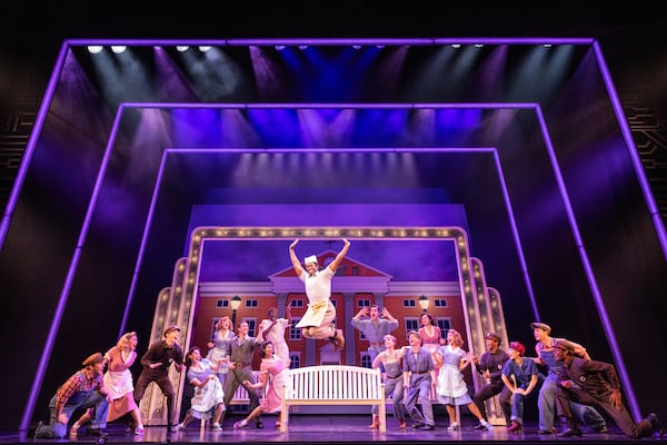 Cartreze Tucker plays Goldie Wilson, the busboy-turned-politician, in the touring production of "Back to the Future: The Musical." Tucker grew up watching the 1985 film and its sequels on television. (Courtesy of Matthew Murphy)