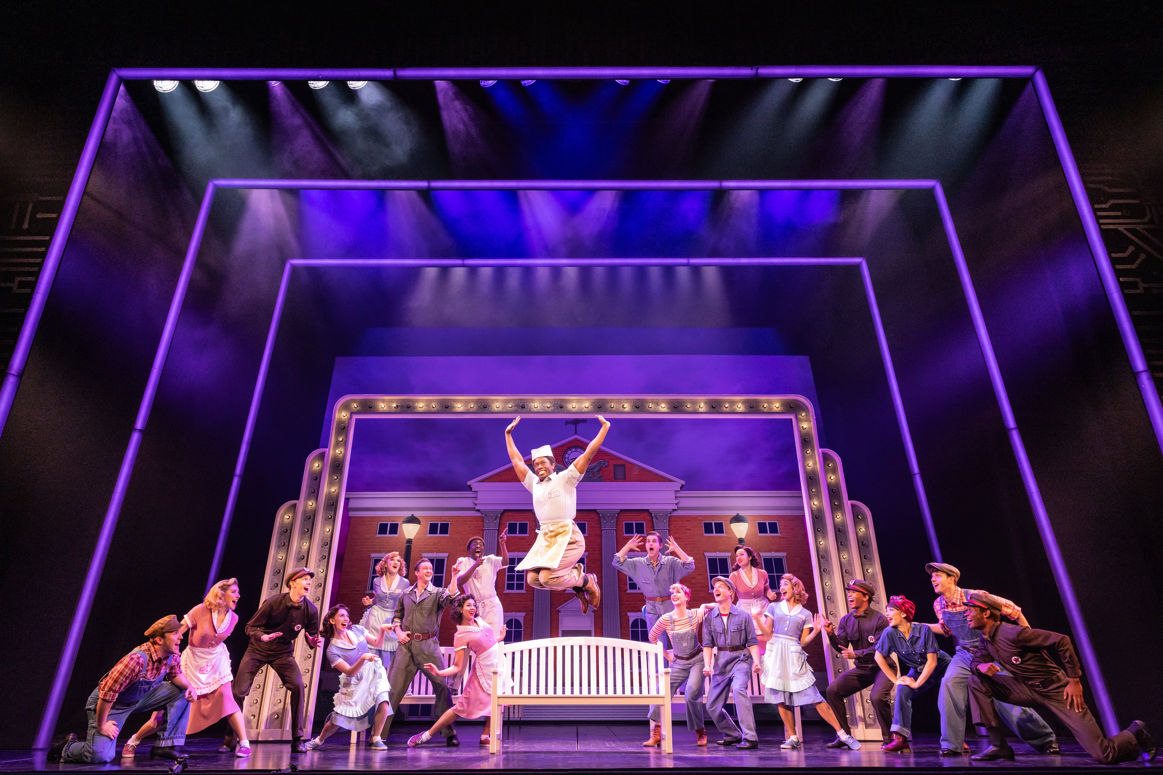 Cartreze Tucker plays Goldie Wilson, the busboy-turned-politician, in the touring production of "Back to the Future: The Musical." Tucker grew up watching the 1985 film and its sequels on television. (Courtesy of Matthew Murphy)