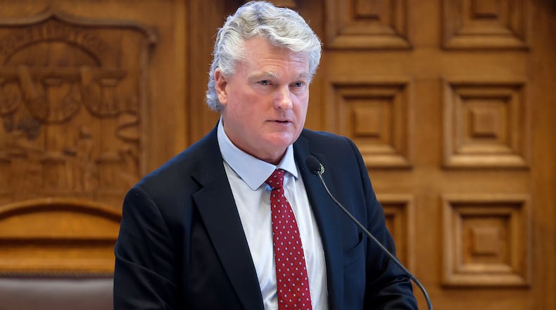 U.S. Rep. Mike Collins, R-Jackson, posted a controversial item about campus protests on social media.