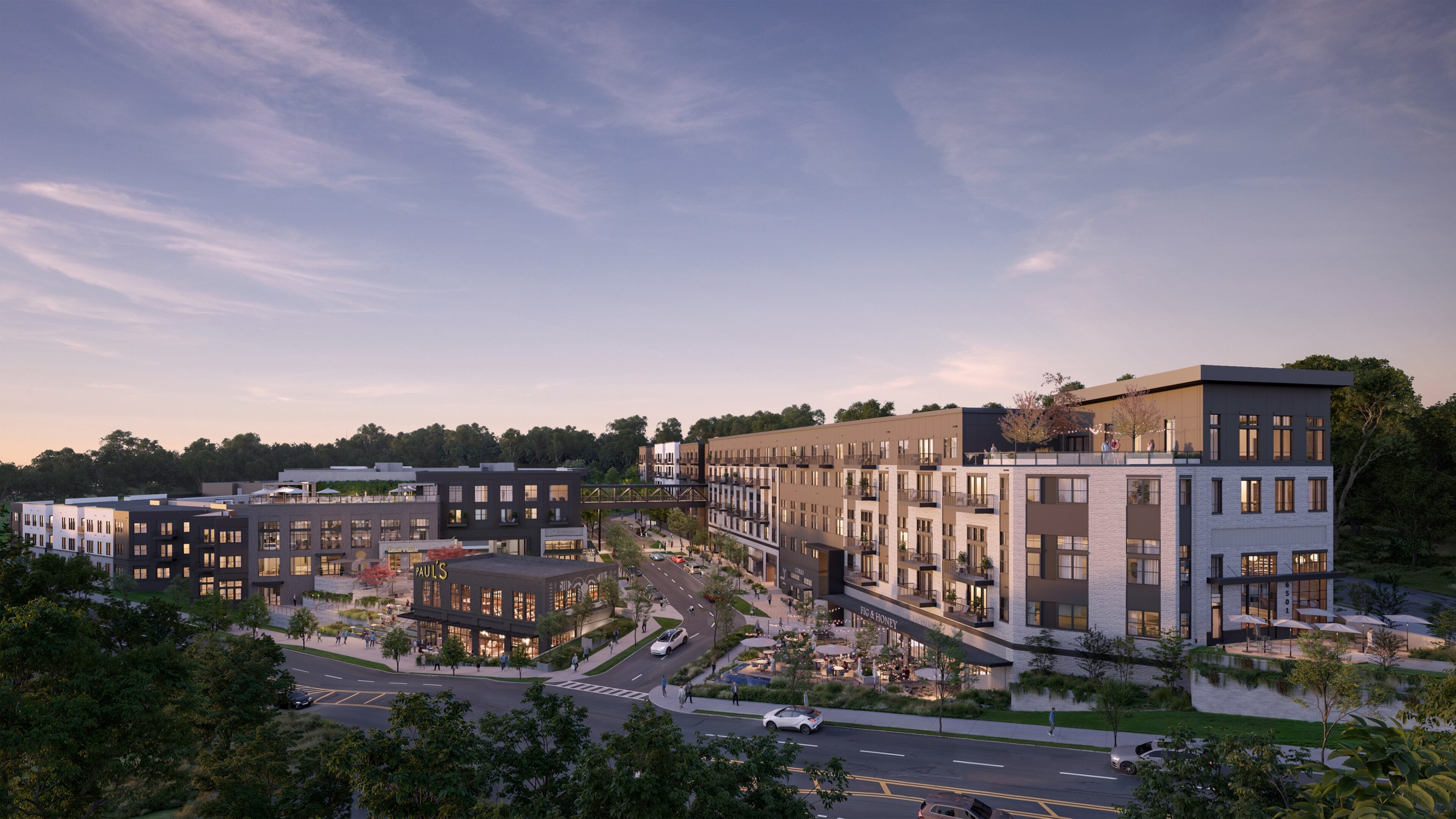 A rendering of Hillcrest, a planned mixed-use development adjacent to Sandy Springs' City Springs project. (Courtesy of Trammell Crow Co)