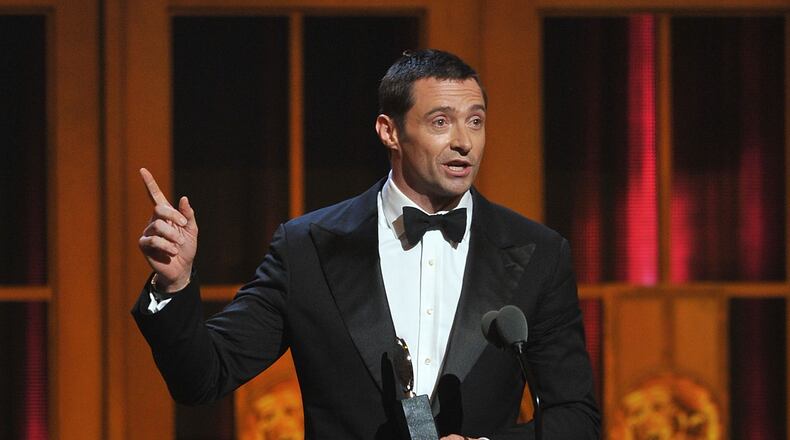 NEW YORK, NY - JUNE 10: Actor Hugh Jackman onstage at the 66th Annual Tony Awards at The Beacon Theatre on June 10, 2012 in New York City. (Photo by Theo Wargo/Getty Images) Actor Hugh Jackman hosts the Tony Awards Sunday. (Photo by Theo Wargo/Getty Images)