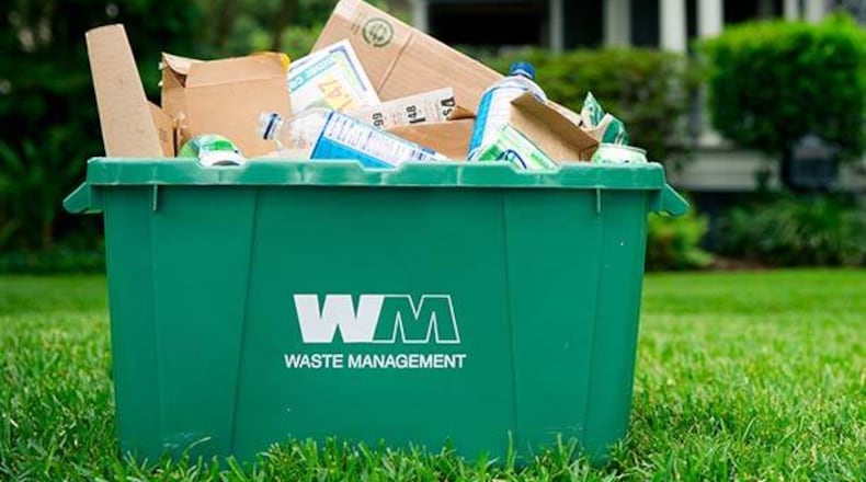 Trash collection and recycling will soon cost more in Peachtree Corners. Courtesy Waste Management