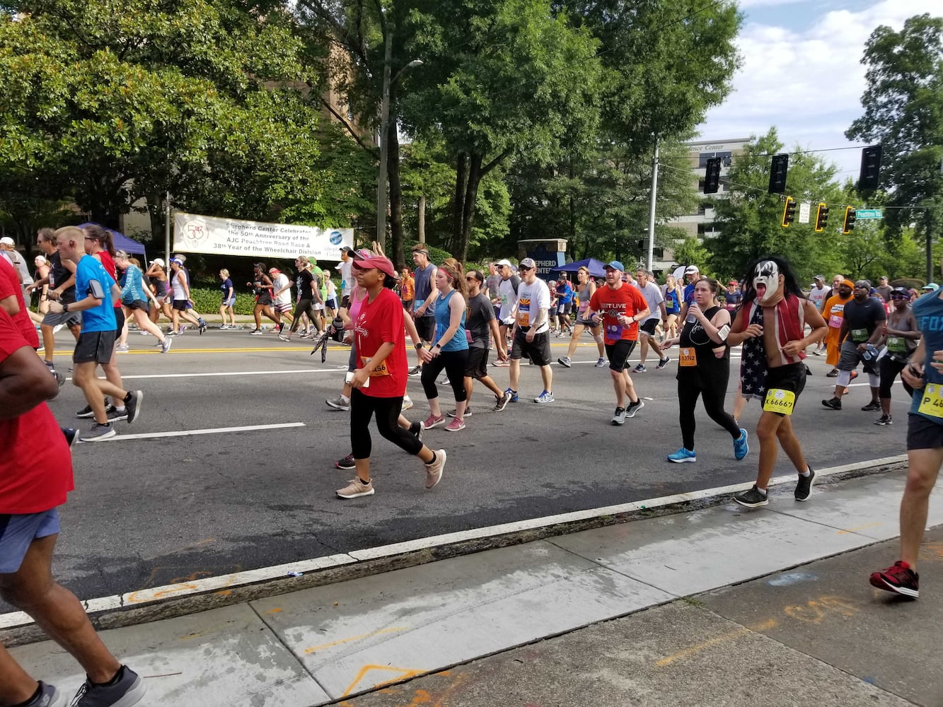 See the most interesting costumes from the 50th running AJC Peachtree Road Race