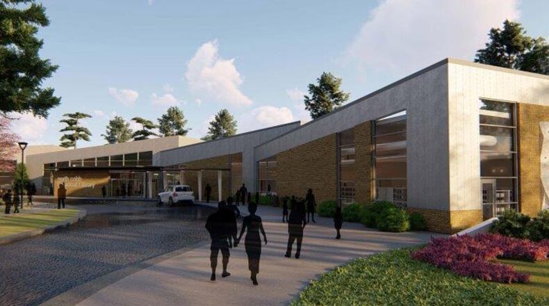 By spring 2019, north Cobb should have a new regional library across from North Cobb High School. Courtesy of Cobb County