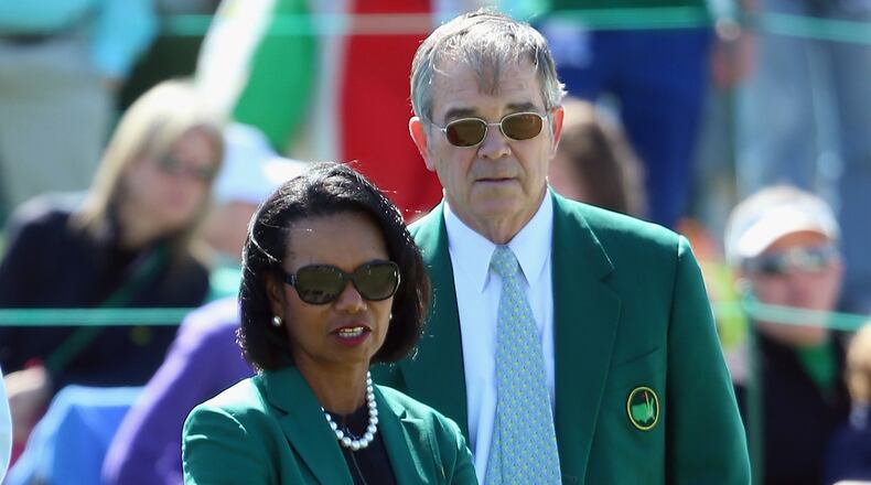 Billy Payne oversaw a number of changes at Augusta National, including accepting female members, such as former Secretary of State Condoleezza Rice. (Andrew Redington/Getty Images)
