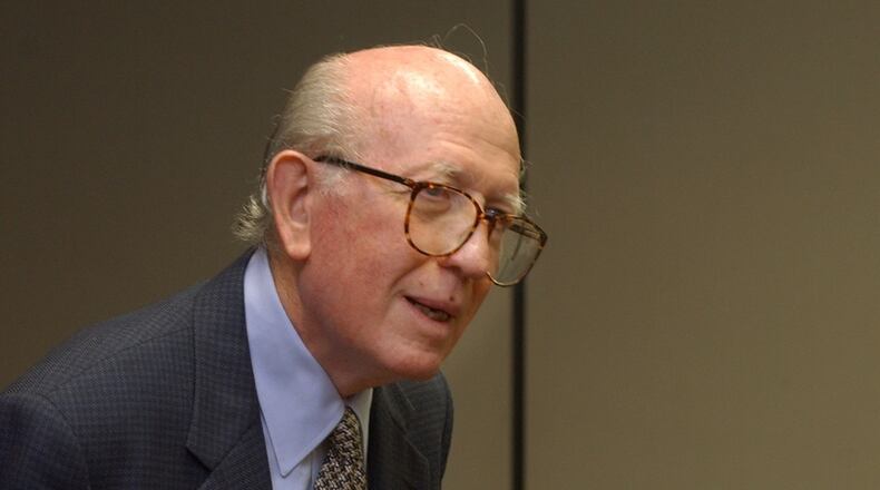 Holocaust survivor Murray Lynn was the only member of his family to escape death at the hands of the Nazis. Lynn eventually moved to the United States and became a successful businessman and later in life spoke widely to groups about his early life so that people would understand what happened. (JEAN SHIFRIN/AJC staff)