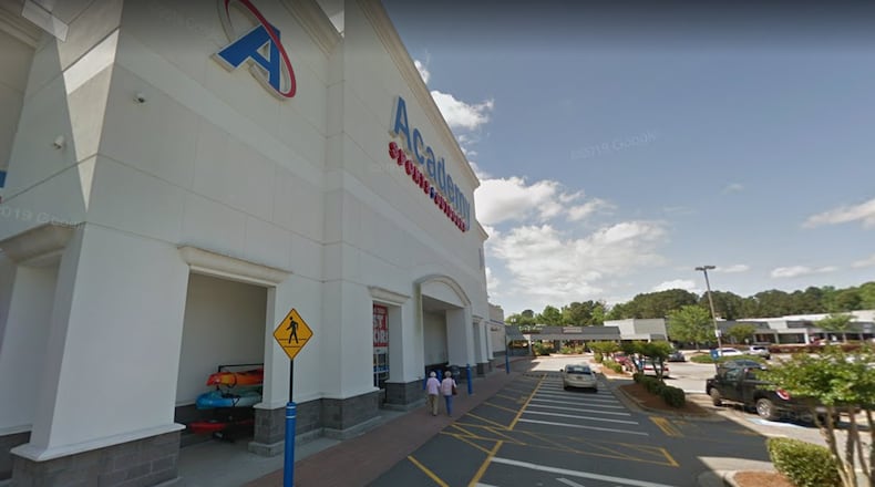 This is the Academy Sports + Outdoors store in Athens that was targeted by more than a dozen thieves overnight Sunday, according to police.