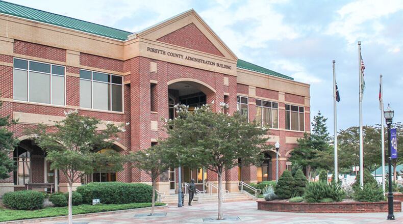 The Forsyth County Administration Building in Cumming was to open to the public Monday, June 1, and visitors will need to schedule an appointment or join a waiting list to get in. FORSYTH COUNTY