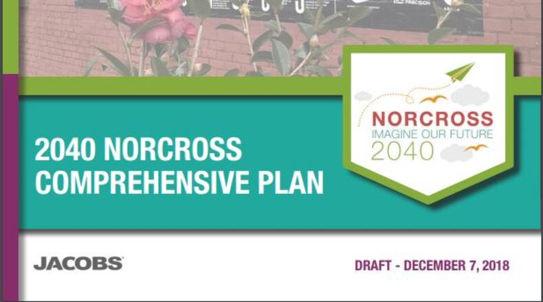The Norcross 2040 Comprehensive Plan draft available online for review. (Courtesy City of Norcross)