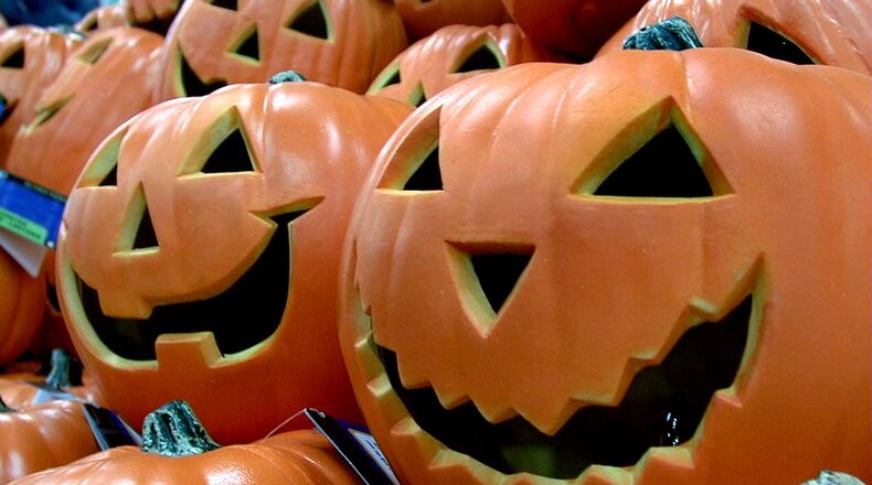 Some home goods stores sell Styrofoam pumpkins that can be carved. Some come pre-carved and have electric lightbulbs installed. The drawback with the artificial squash: They’re flammable, somewhat of a drawback for a jack-o’-lantern. FILE PHOT