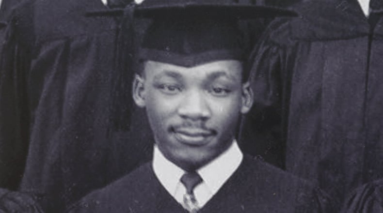 Martin Luther King Jr. on graduation day at Morehouse College. (Used with permission, Martin Luther King Jr. International Chapel, Morehouse College)
