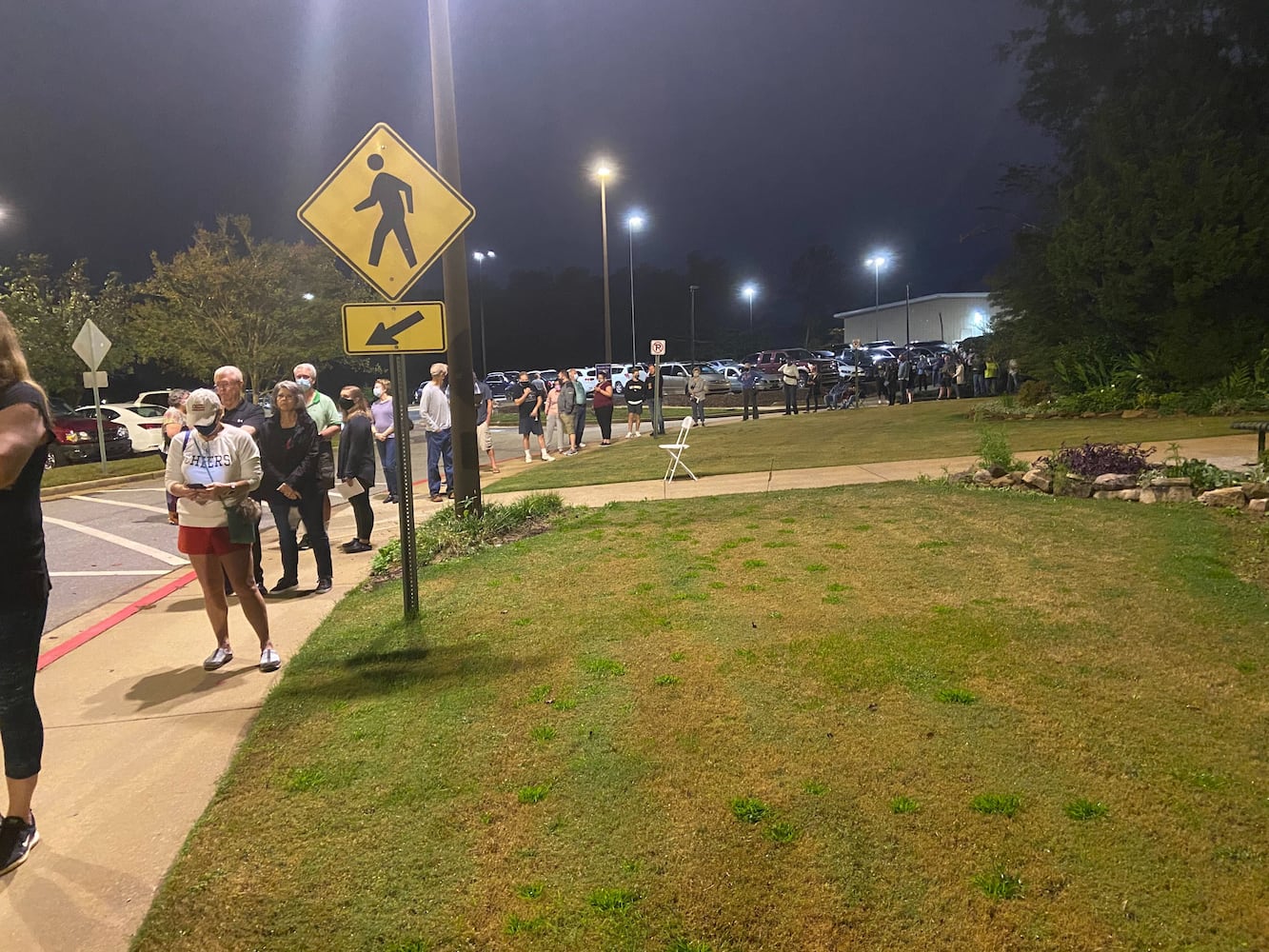 Early voting in Cobb County on Monday