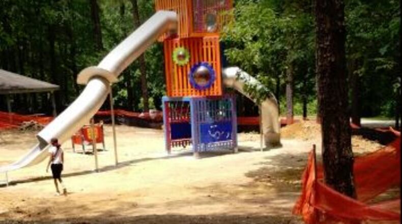 Upgrades to renovated Lithonia Park include a new playground. CONTRIBUTED
