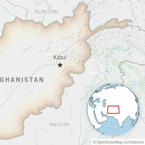 This is a locator map for Afghanistan with its capital, Kabul. (AP Photo)