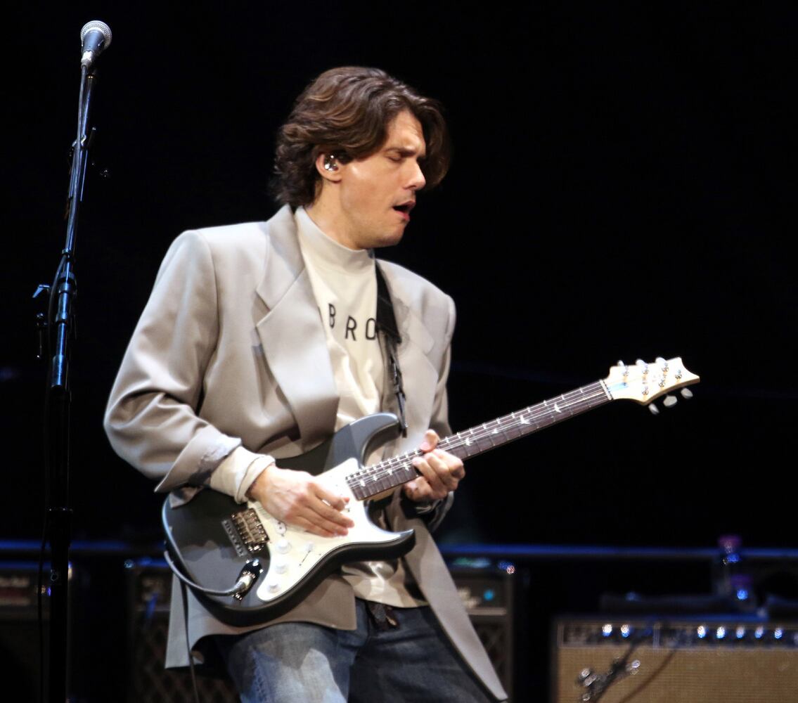 John Mayer rocked a sold-out State Farm Arena on Friday, April 8, 2022, on his SOB Rock Tour, with Yebba opening the first of two nights. (Photo: Robb Cohen for The Atlanta Journal-Constitution)