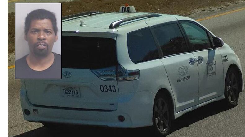 After releasing photos of the taxi and locating it, items left inside the vehicle led Atlanta police to secure arrest warrants for Elibra Allen. (Credit: Atlanta Police Department and Fulton County Sheriff's Office)