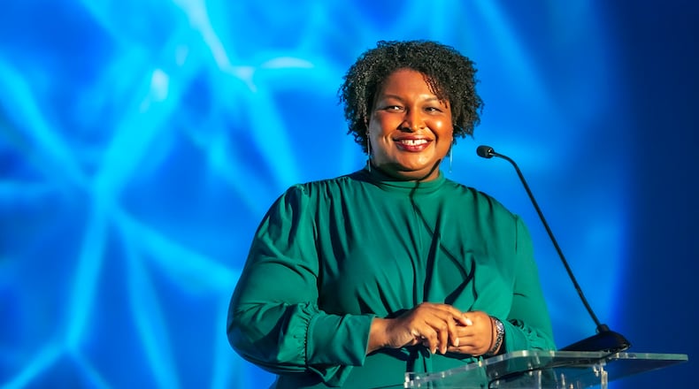 Gubernatorial candidate Stacey Abrams used her speech at Friday's annual fundraising gala for the Democratic Party of Georgia to attacks Gov. Brian Kemp’s record, focusing on a new state law that aims to direct how public school educators teach students about race. “We cannot lie about race, we cannot lie about our truths in this state, we cannot lie about our past in our state if we expect to raise resilient children,” she said. Erik Voss.
