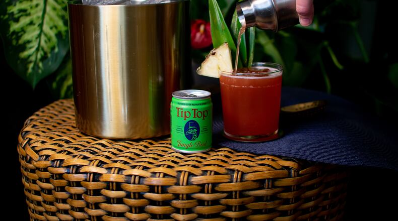 Tip Top Proper Cocktails' new shaken, canned drink is a bartender’s favorite — the jungle bird. Courtesy of Jill Case