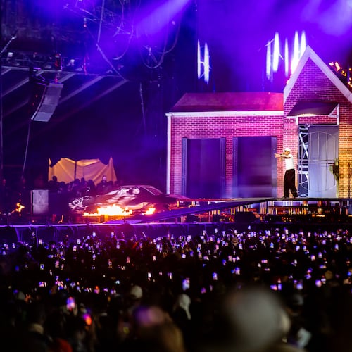 Fans packed in Piedmont Park as Atlanta rapper Future closed out night one of ONE Musicfest on Oct. 25, 2025, at Piedmont Park. (Ryan Fleisher for the AJC)
