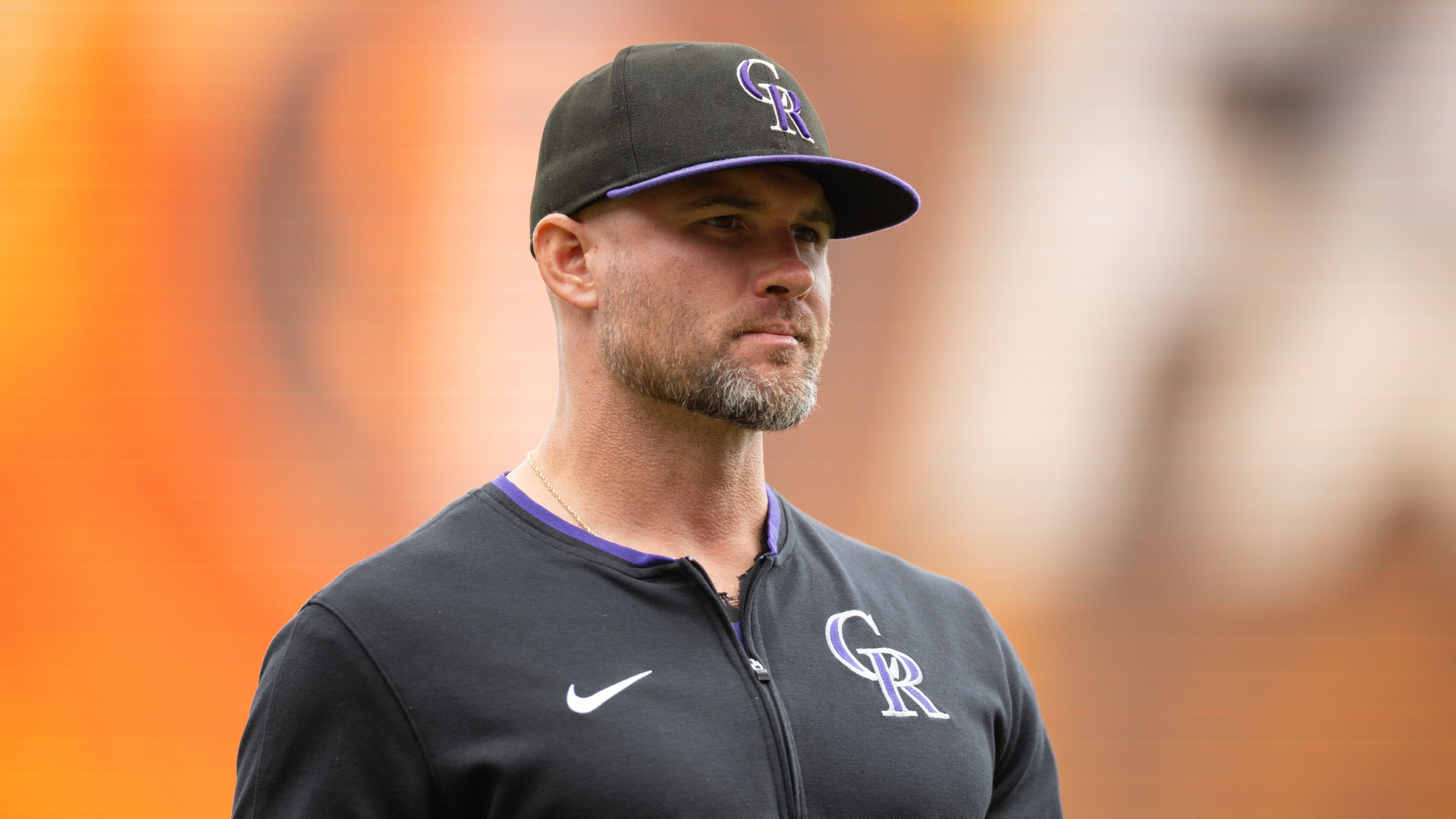 FILE - Colorado Rockies manager Warren Schaeffer looks on after making a pitching change during the fourth inning of a baseball game against the San Francisco Giants, Sept. 28, 2025, in San Francisco. (AP Photo/Thien-An Truong, File)