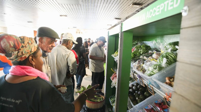 MARTA offers weekly fresh food markets at four rail transit stations.