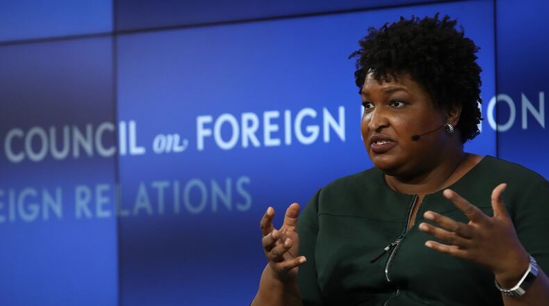 Former Georgia Democratic gubernatorial nominee Stacey Abrams speaks at the Council on Foreign Relations May 10, 2019 in Washington, DC. Abrams appeared as part of the 2019 Conference on Diversity in International Affairs. (Photo by Win McNamee/Getty Images)