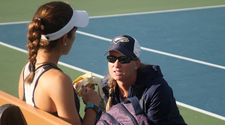 Assistant women's tennis coach Barbora Krtickova.