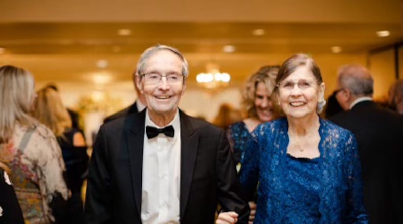 Honey Gfroerer (right) with husband George. Her compassionate heart led her to bring pregnant teenagers, foster children and refugees into her home and help them get better starts in life, even while raising her own five children. George was always "all in" on her endeavors.