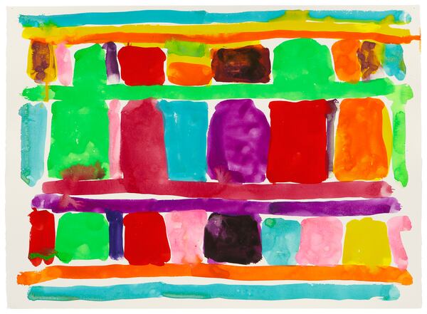 "Untitled" (2020), gouache on paper, by American-born Stanley Whitney. Part of the High Museum of Art's Johnston Collection. © Stanley Whitney.