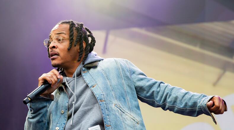 T.I. thrilled the hometown crowd during DJ Mars R&B Block Party. Photo taken Sunday October 27, 2024 at Central Park. (RYAN FLEISHER FOR THE ATLANTA JOURNAL-CONSTITUTION)