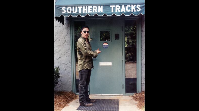 Bruce Springsteen takes a breather outside Southern Tracks while working at the Atlanta studio on his Grammy-winning album "The Rising." (Photo courtesy of Southern Tracks)