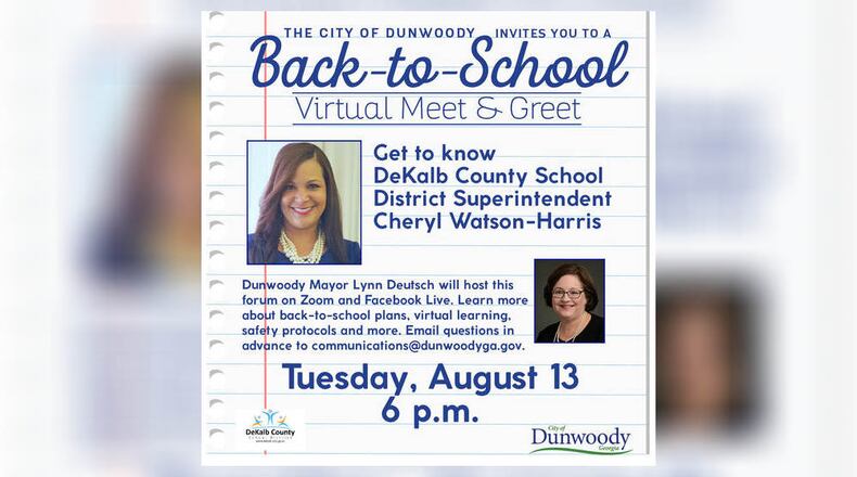 The discussion will be broadcast virtually.