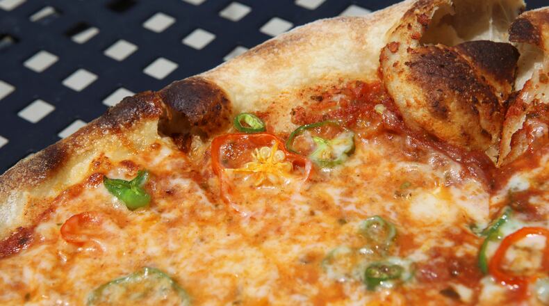 The Diavolo pizza features jalapeño, habañero and ghost peppers for a truly spicy bite.