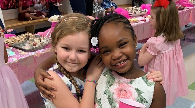 These two girls are best friends: Alaya Horne (left) and Stacey Tyler. (Photo courtesy of Chris Horne)