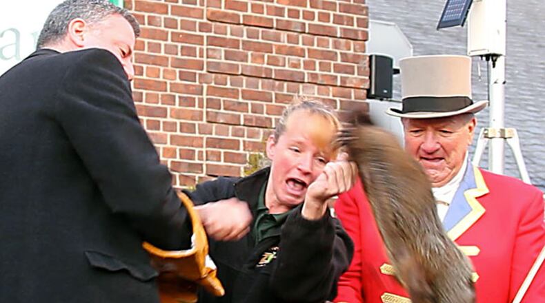 The tragic end of Staten Island Chuck ... errr ... Charlotte. (AP Photo)