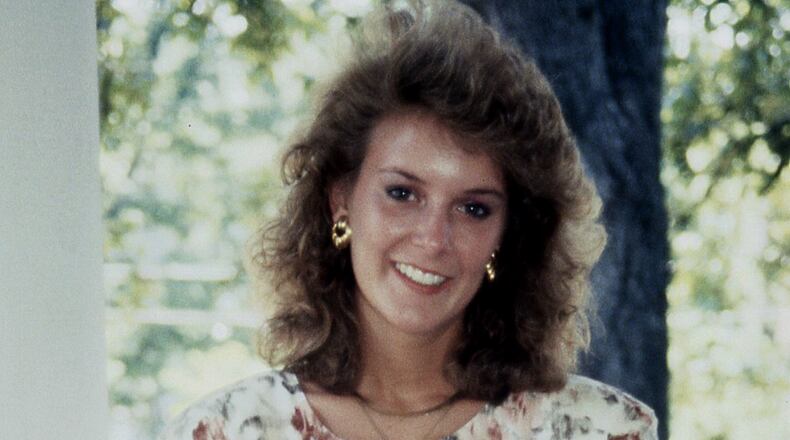 This undated photo provided by Lisette Monroe Tuesday, Nov. 18, 2025, shows Karen Pulley outside her family home in Chattanooga, Tenn. (Lisette Monroe via AP)