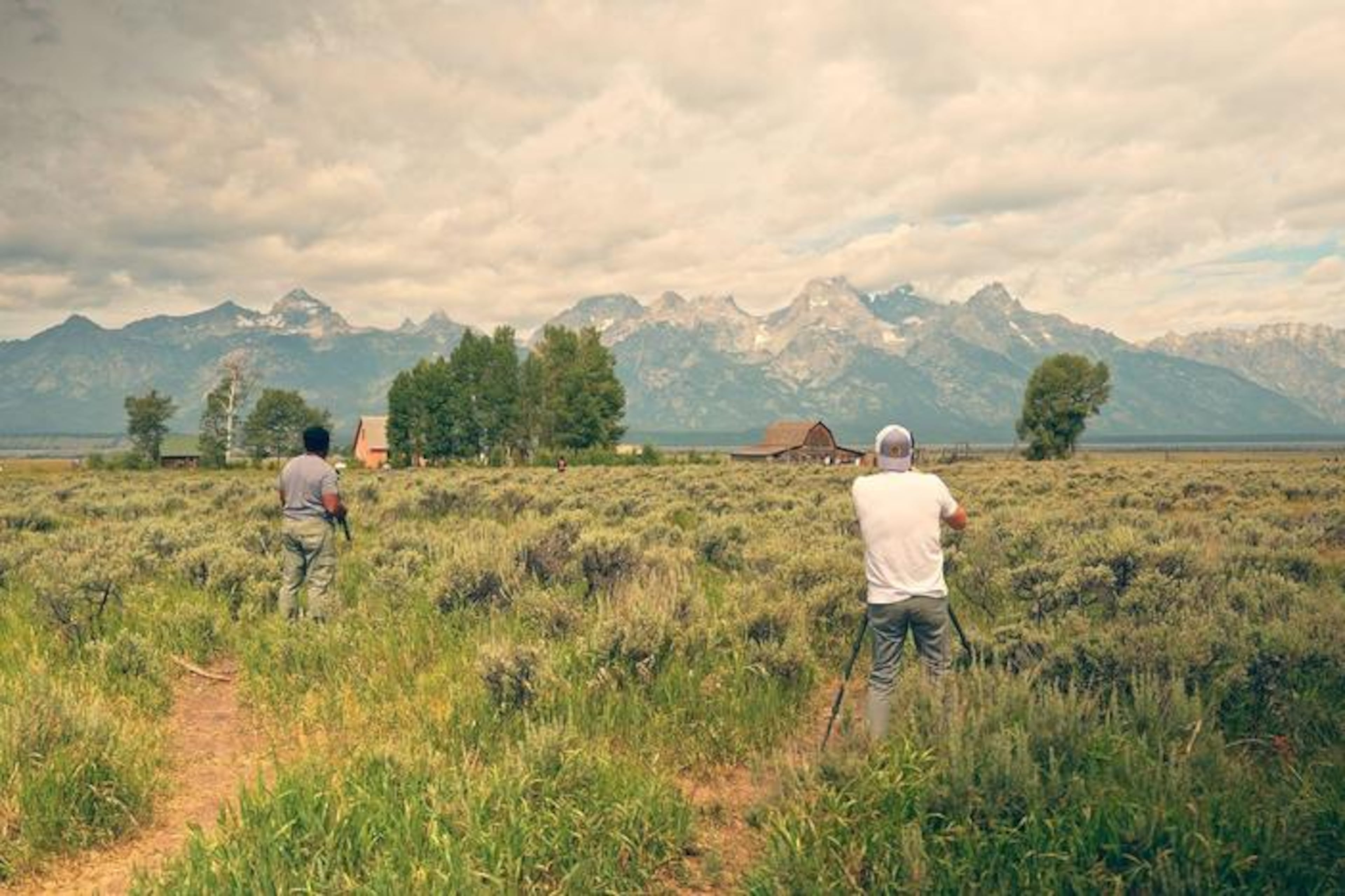Season three of Georgia Public Broadcasting's "View Finders" features a stop at the Grand Teton National Park in Wyoming with Paul Daniel (left) and Chris Greer (right) as hosts. (Courtesy of GPB)