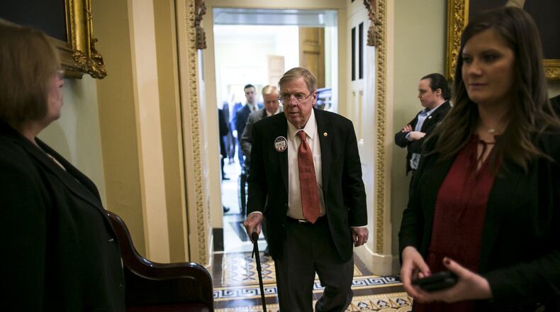 U.S. Sen. Johnny Isakson, R-Ga., has been working with nearly two dozen moderates on a proposal the group plans to present during this week’s Senate debate on immigration. (Al Drago/The New York Times)