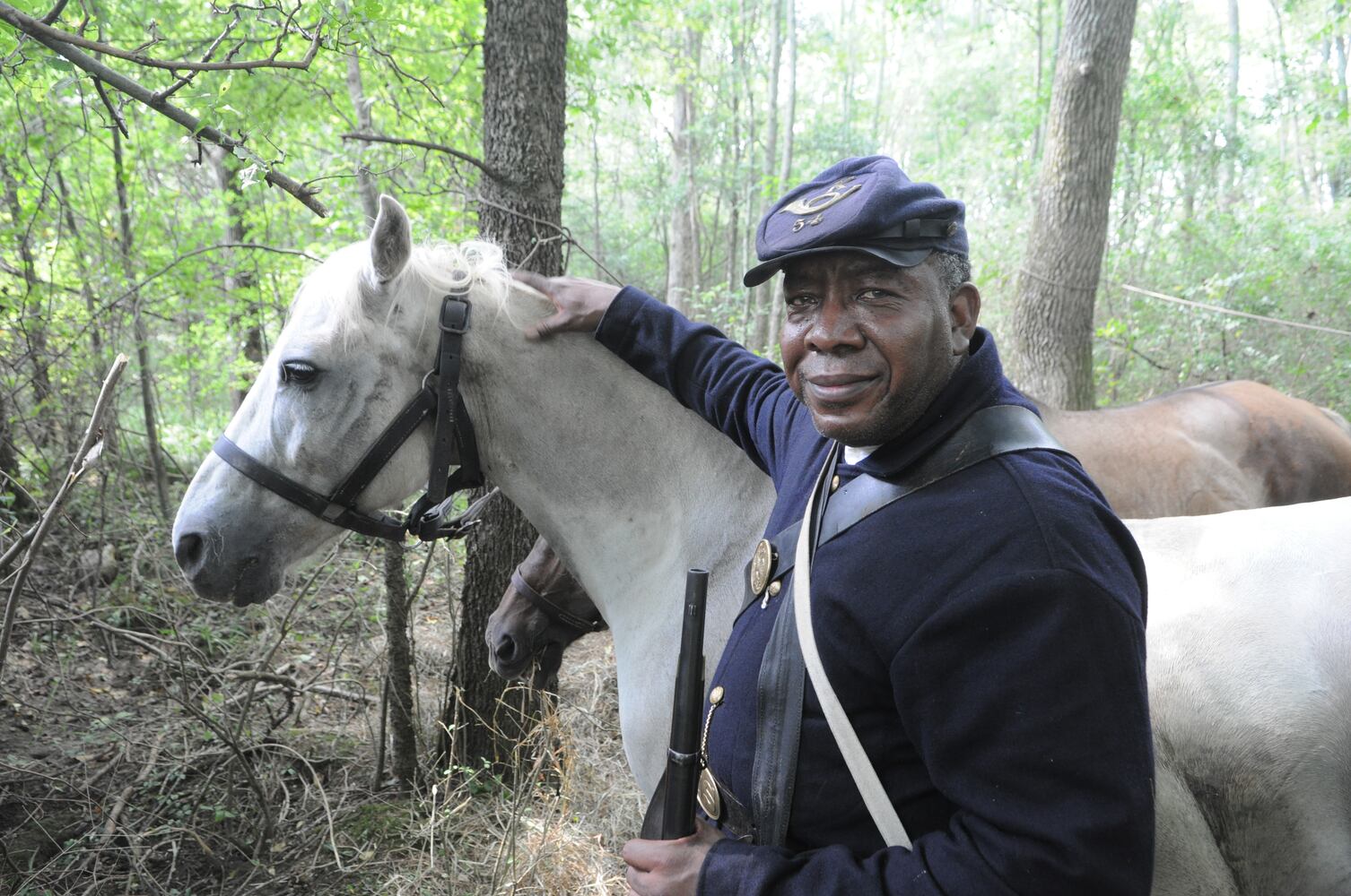 Black re-enactors in Georgia honor African-Americans who fought in the Civil War