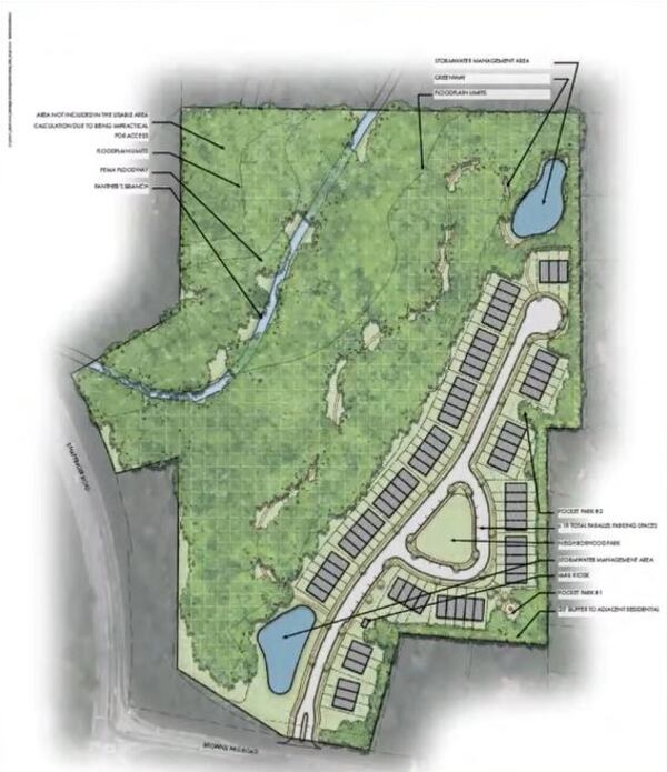 A rendering of the project site.
