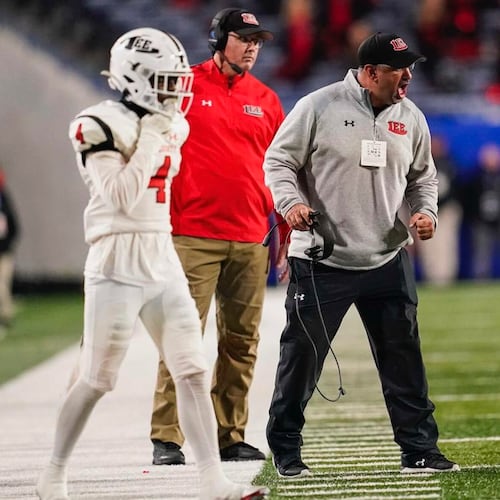 Lee County coach Dean Fabrizio will lead his team, ranked No. 10 in Class 5A, into the first round of the playoffs against No. 8 Sprayberry on Friday, November 13, 2025.