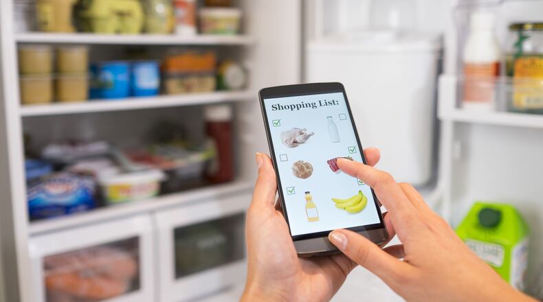Some smart refrigerators feature LCD screens that make it possible to have groceries delivered to your doorstep without leaving the kitchen. (Dreamstime)