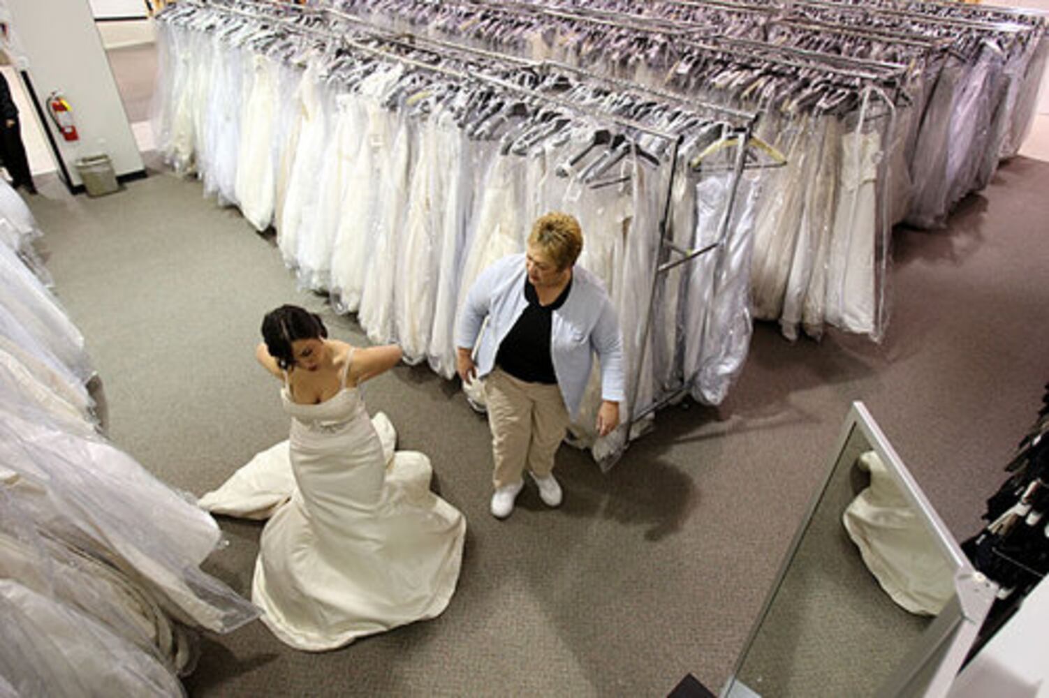 The Running of the Brides at Filene's Basement