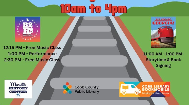A free program on trains will be open to children and their families from 10 a.m. to 4 p.m. May 20 at the Marietta History Center, 1 Depot St. (Courtesy of Marietta)
